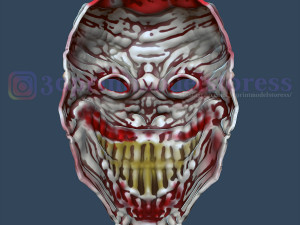 clown mask joker death mask cosplay halloween helmet stl file Modelo de impresión 3D