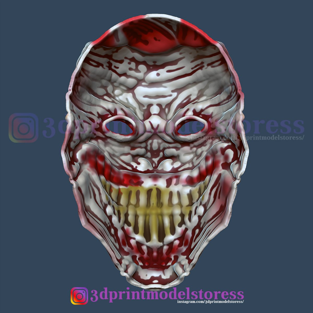 henchmen dark knight clown joker mask costume helmet Modelo de Impressão 3D  in Brinquedos 3DExport