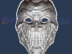 clown mask joker death mask cosplay halloween helmet stl file Modelo de impresión 3D