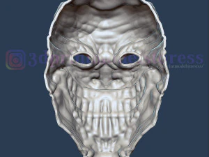 m&aacute;scara de payaso joker m&aacute;scara de muerte cosplay casco de halloween archivo stl Modelo de impresión 3D