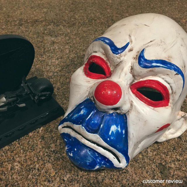 clown mask dark knight cosplay halloween helmet stl file 3D-printmodel .c4d .max .obj .3ds .fbx .stl .blend 