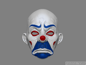 clown mask dark knight cosplay halloween helmet stl file 3D-printmodel