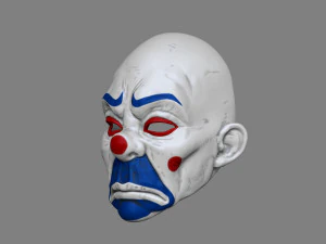 clown mask dark knight cosplay halloween helmet stl file 3D Print Model