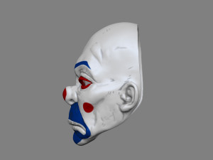 clown mask dark knight cosplay halloween helmet stl file 3D-printmodel