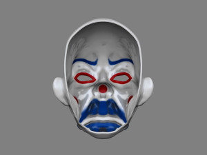 clown mask dark knight cosplay halloween helmet stl file 3D-printmodel