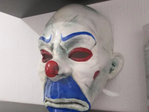 clown mask dark knight cosplay halloween helmet stl file 3D Print Model