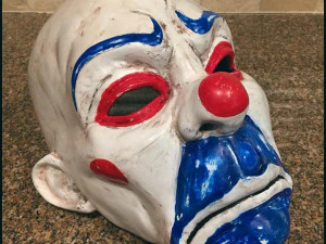clown mask dark knight cosplay halloween helmet stl file 3D Print Model