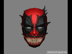 deadpool venom mask cosplay halloween helmet stl file 3D Принт Модель