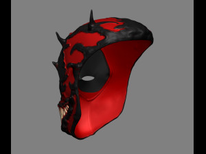 deadpool venom mask cosplay halloween helmet stl file 3D Принт Модель