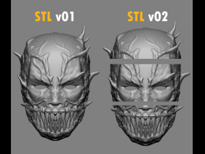 deadpool venom mask cosplay halloween helmet stl file 3D Принт Модель