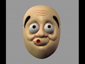 death note mask hyottoko l cosplay halloween stl file 3D Принт Модель