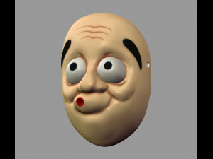 death note mask hyottoko l cosplay halloween stl file 3D Принт Модель