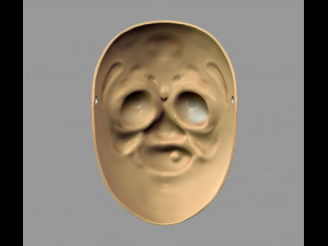 death note mask hyottoko l cosplay halloween stl file 3D Принт Модель