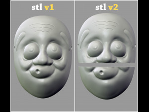 death note mask hyottoko l cosplay halloween stl file 3D Принт Модель