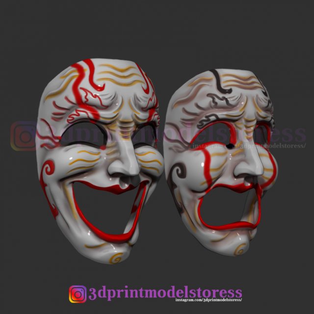 DRAMA Masks Make Your Own Pair of Comedy and Tragedy Paper Masks With This  Instant Download 