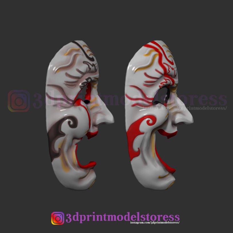 Hotaru Haganezuka Hyotokko Mask 3D Print STL - Kimetsu No Yaiba