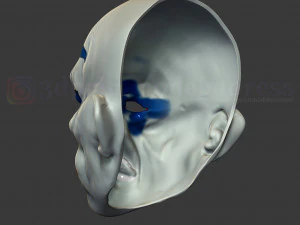 secuaces caballero oscuro payaso joker m&aacute;scara disfraz casco Modelo de impresión 3D