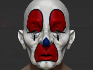 comod&iacute;n secuaces caballero oscuro m&aacute;scara de payaso Modelo de impresión 3D