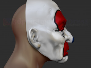joker henchmen dark knight clown mask 3D Print Model