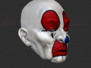joker henchmen dark knight clown mask 3D Print Model