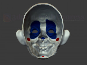 henchmen dark knight clown joker mask costume helmet 3D-printmodel