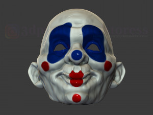henchmen dark knight clown joker mask costume helmet 3D-printmodel