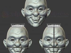 secuaces caballero oscuro payaso joker m&aacute;scara disfraz casco Modelo de impresión 3D