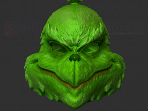 the grinch mask christmas costume xmas helmet cosplay 3D प्रिंट मॉडल