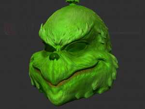 the grinch mask christmas costume xmas helmet cosplay 3D प्रिंट मॉडल