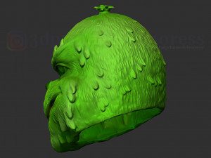 the grinch mask christmas costume xmas helmet cosplay 3D प्रिंट मॉडल