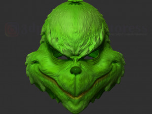 the grinch mask christmas costume xmas helmet cosplay 3D प्रिंट मॉडल