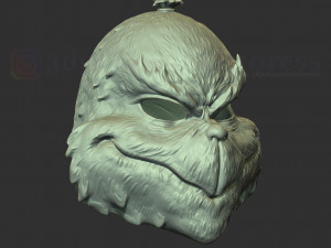 the grinch mask christmas costume xmas helmet cosplay 3D प्रिंट मॉडल