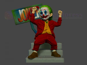 조커 양식의 동상 영화 직류 만화 3D 프린트 모델