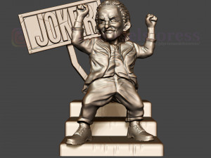 joker stylized statue movie dc comic 3D प्रिंट मॉडल