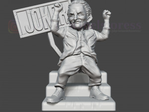 joker stylized statue movie dc comic 3D प्रिंट मॉडल