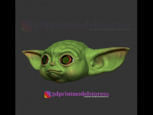 mandalorian baby yoda helmet costume cosplay star wars Model Cetak 3D