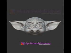 mandalorian baby yoda helmet costume cosplay star wars Model Cetak 3D