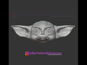 mandaloriano beb&eacute; yoda casco disfraz cosplay star wars Modelo de impresión 3D