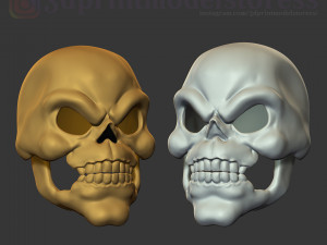 skeletor mask 1980 he-man costume cosplay helmet stl file 3d print model 3D 프린트 모델