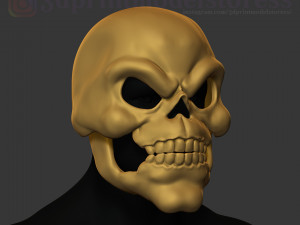 skeletor mask 1980 he-man costume cosplay helmet stl file 3d print model 3D 프린트 모델