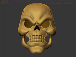 skeletor mask 1980 he-man costume cosplay helmet stl file 3d print model 3D 프린트 모델
