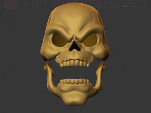 skeletor mask 1980 he-man costume cosplay helmet stl file 3d print model 3D 프린트 모델