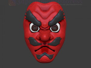 demon slayer makonji urokodaki mask kimetsu no yaiba cosplay helmet Modello di stampa 3D