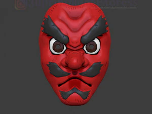 D&auml;monent&ouml;ter Sakonji Urokodaki Maske Kimetsu no Yaiba Cosplay Helm 3D Druckmodell