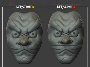 D&auml;monent&ouml;ter Sakonji Urokodaki Maske Kimetsu no Yaiba Cosplay Helm 3D Druckmodell