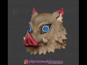 demon slayer inosuke mask kimetsu no yaiba cosplay helmet 3D Принт Модель
