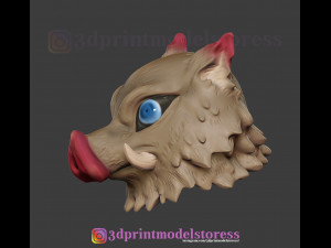 demon slayer inosuke mask kimetsu no yaiba cosplay helmet 3D Принт Модель
