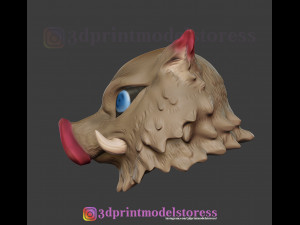 demon slayer inosuke mask kimetsu no yaiba cosplay helmet 3D Принт Модель