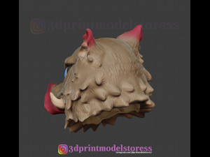 demon slayer inosuke mask kimetsu no yaiba cosplay helmet 3D Принт Модель