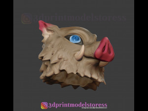 demon slayer inosuke mask kimetsu no yaiba cosplay helmet 3D Принт Модель